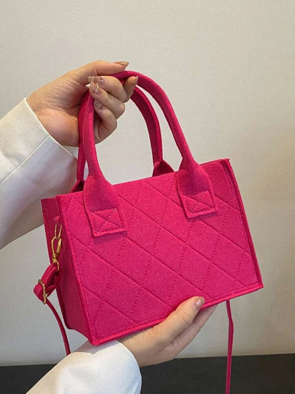 Shein Neon Pink Square Bag*/