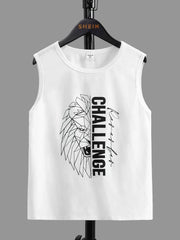 Shein Kids EVRYDAY Boys Lion & Letter Graphic Tank Top, 10T -.