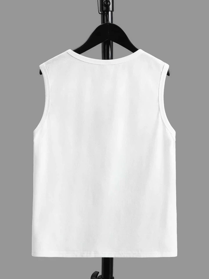 Shein Kids EVRYDAY Boys Lion & Letter Graphic Tank Top, 10T -.