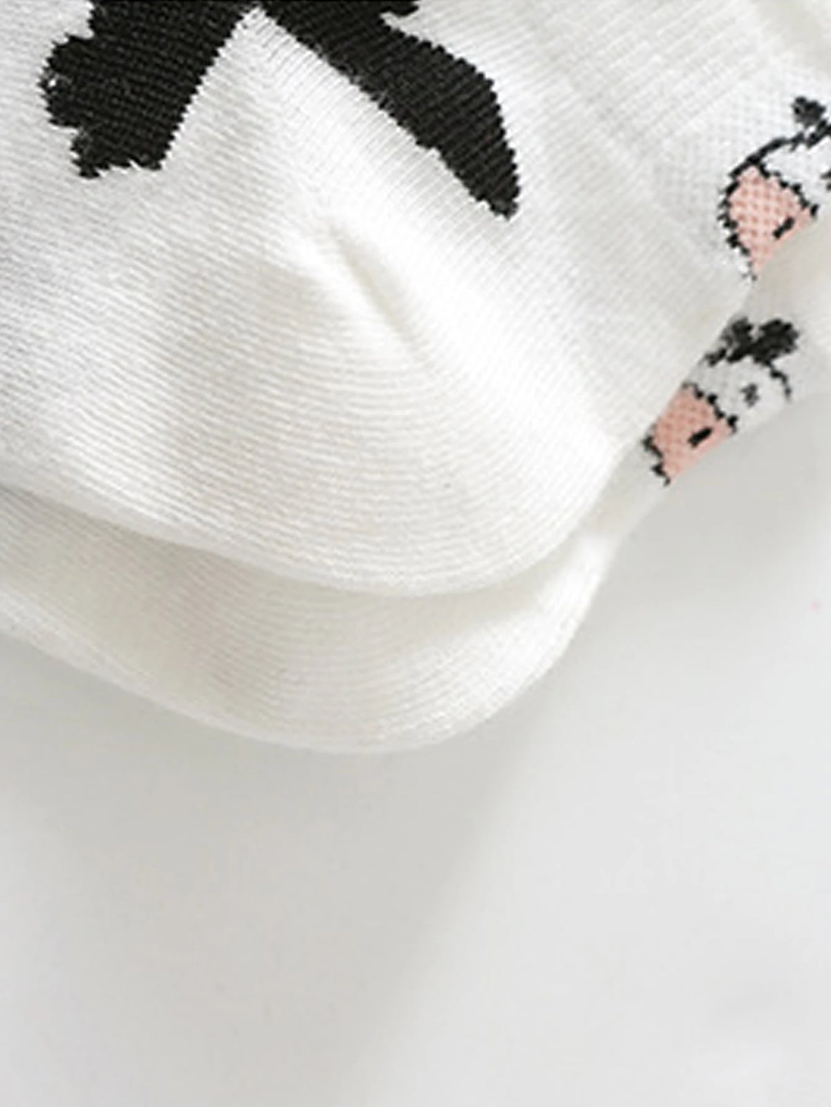 Women's Cow Print Rib-Knit Ankle Sock Set