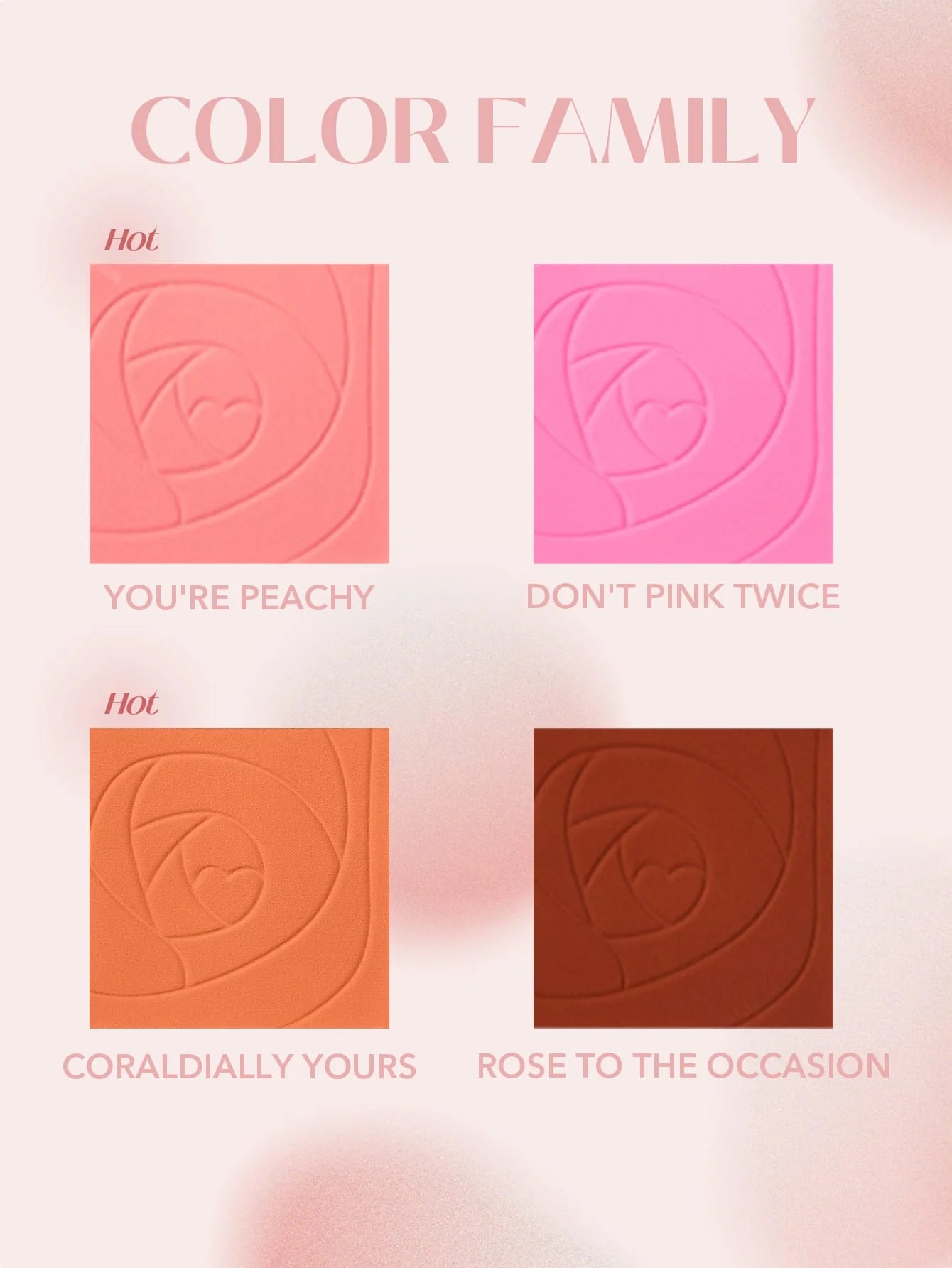 Sheglam Love Dive Tender Heart Powder Blush - You're Peachy -.
