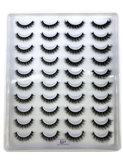 Shein 20pairs Natural Thick False Eyelashes, H98 +