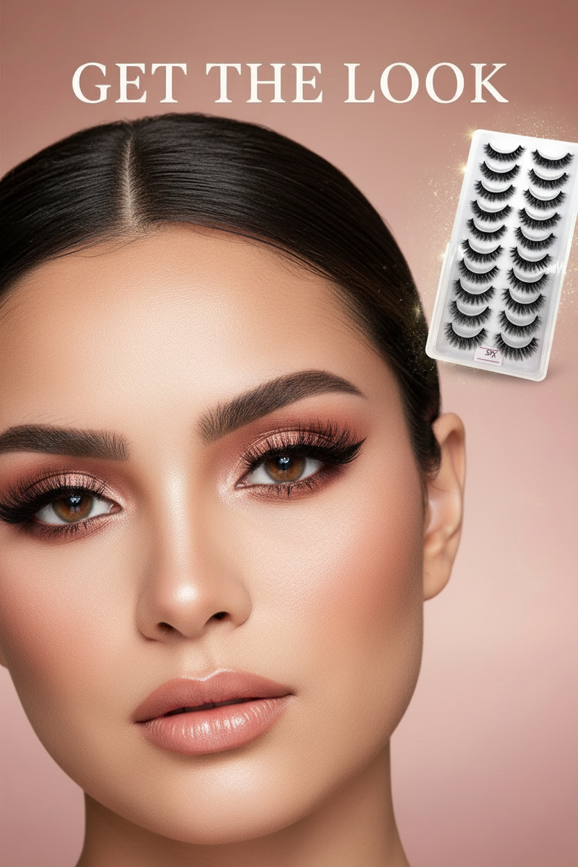 Shein 10 Makeup eyelashes Soft and fluffy false, X05 +