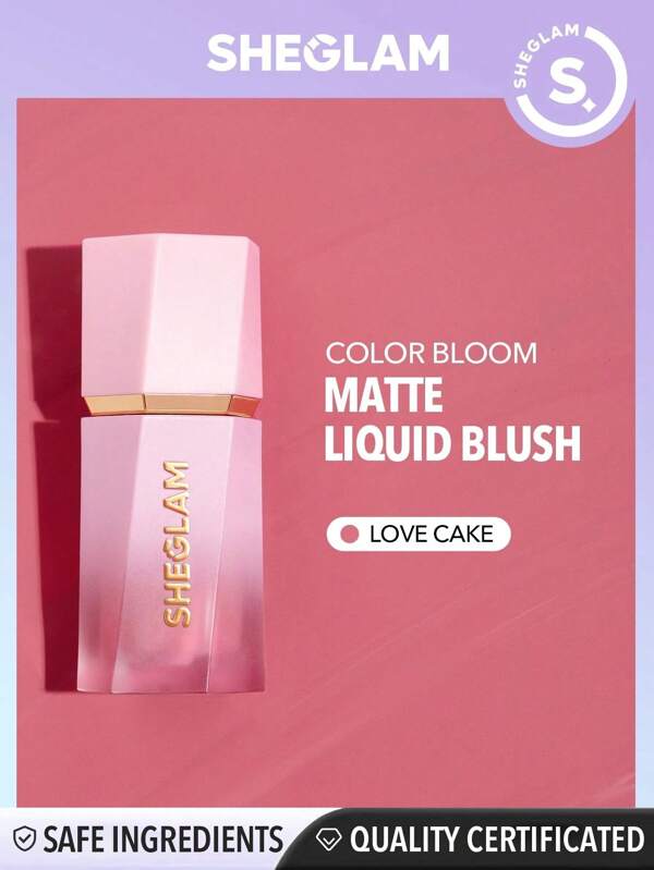 Sheglam Color Bloom Liquid Blush Matte Finish-Love Cake /