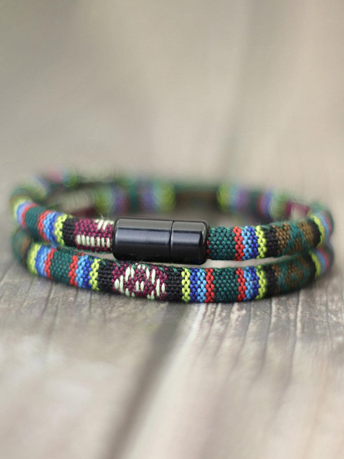 Men's Bohemian Rope Bracelet Magnetic Adventure Surf