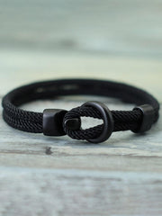Men's Minimalist Handmade Milano Cord Hook Bracelet