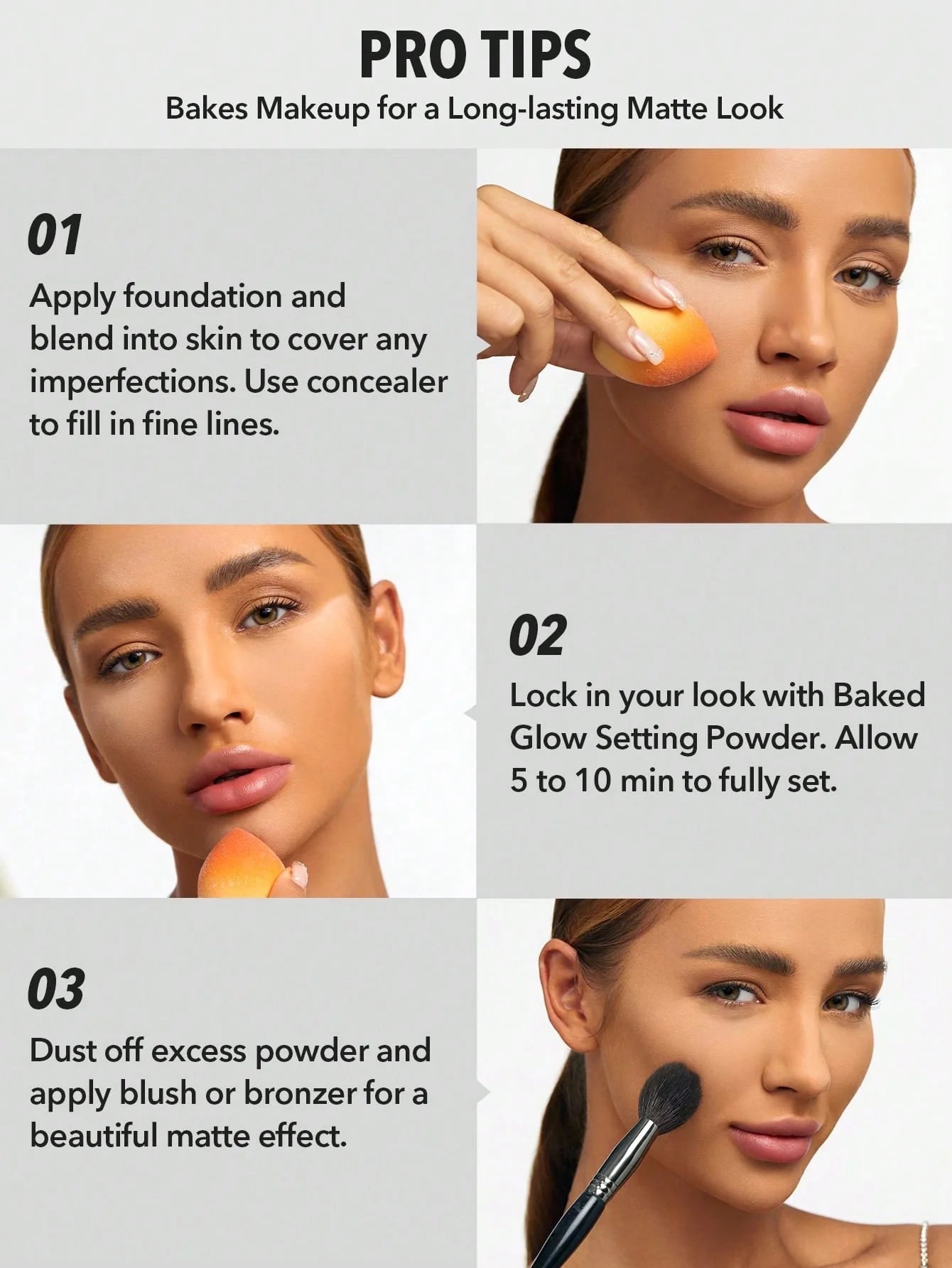 Sheglam Baked Glow Setting Powder- Translucent -.