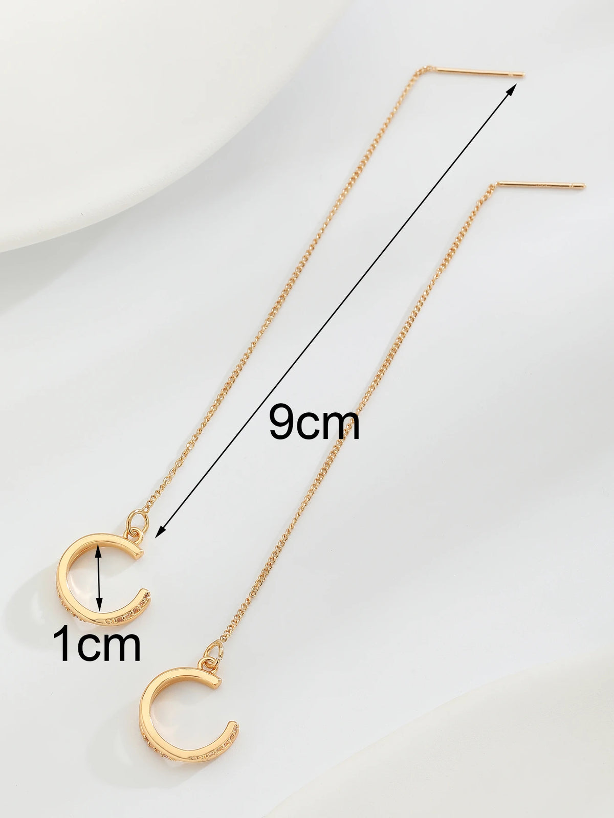 Women's Minimalist Extra Long Metal Dangle Earring Set