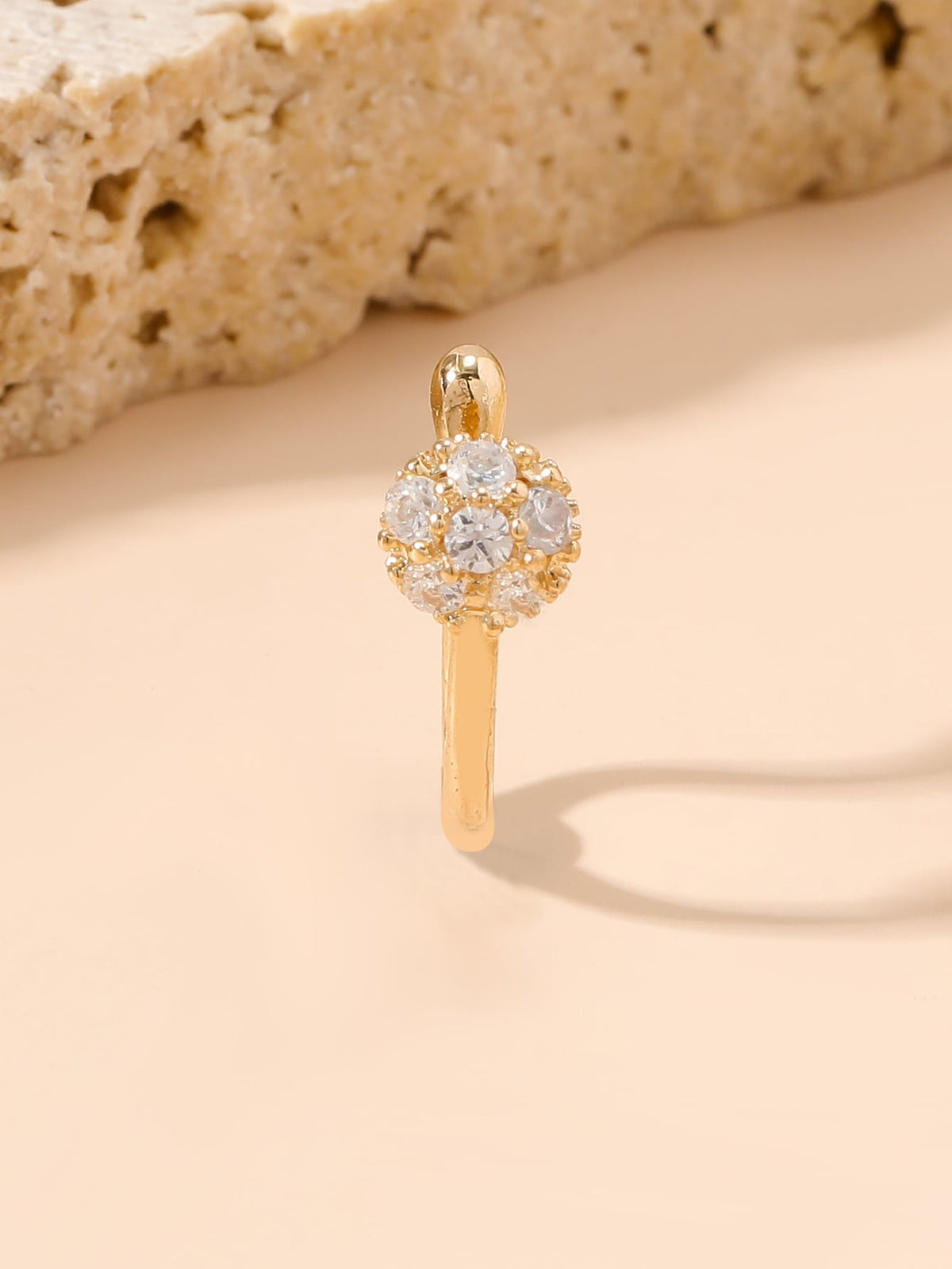 Women's Elegant Rhinestone Butterfly Nose Clip