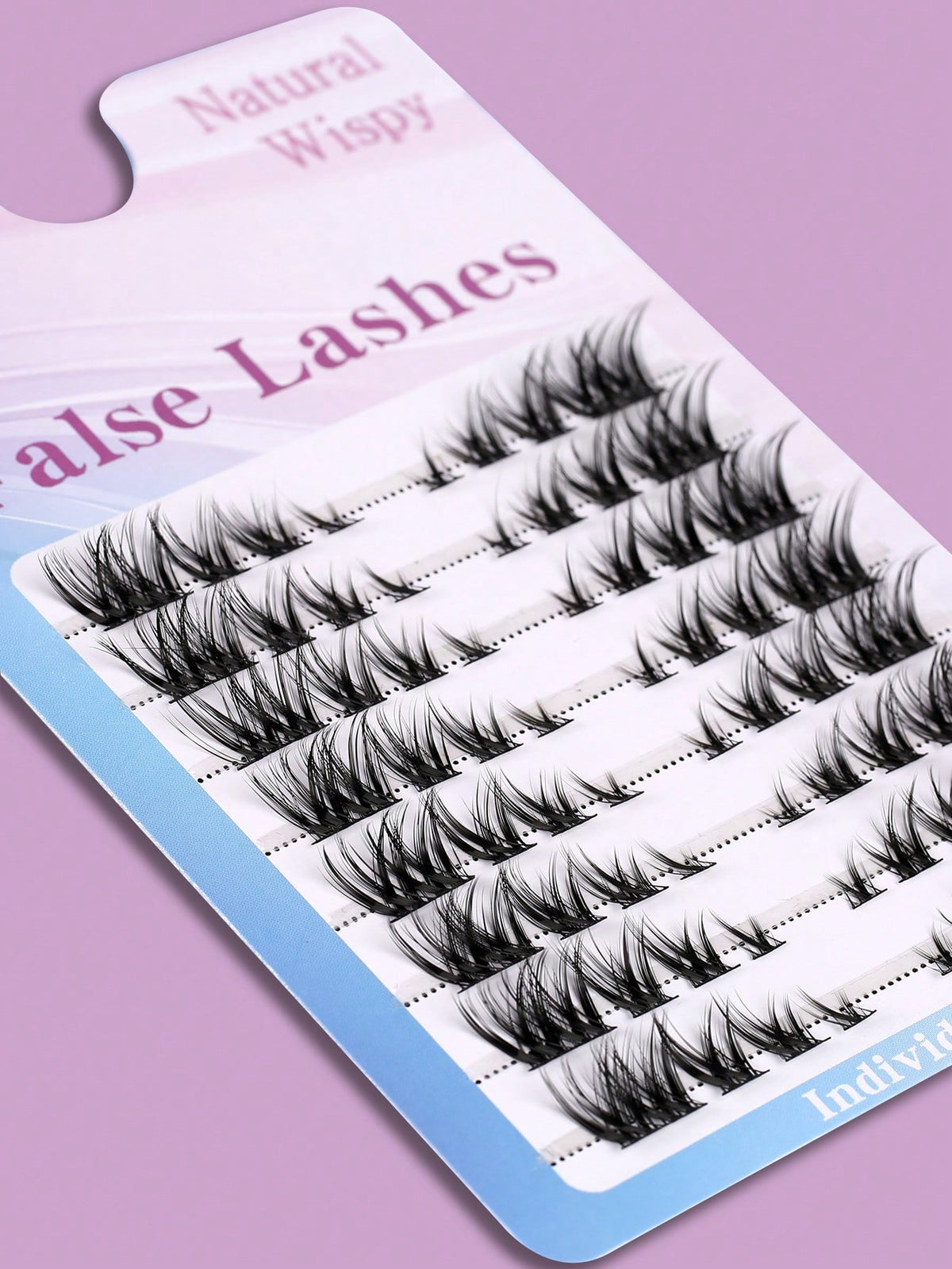 Women's Natural Fox Eye Sectioned Cluster Eyelashes Set
