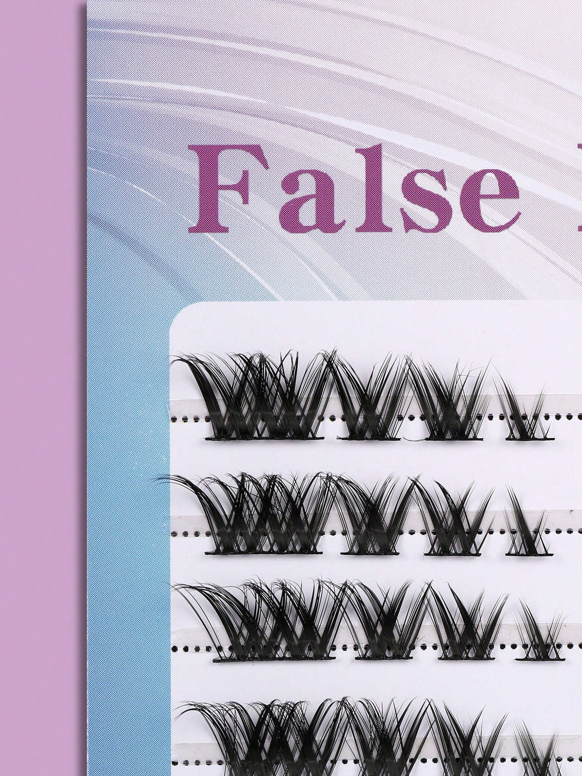 Women's Natural Fox Eye Sectioned Cluster Eyelashes Set