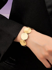 Women's Fashionable Gold-Toned Elastic Bracelet