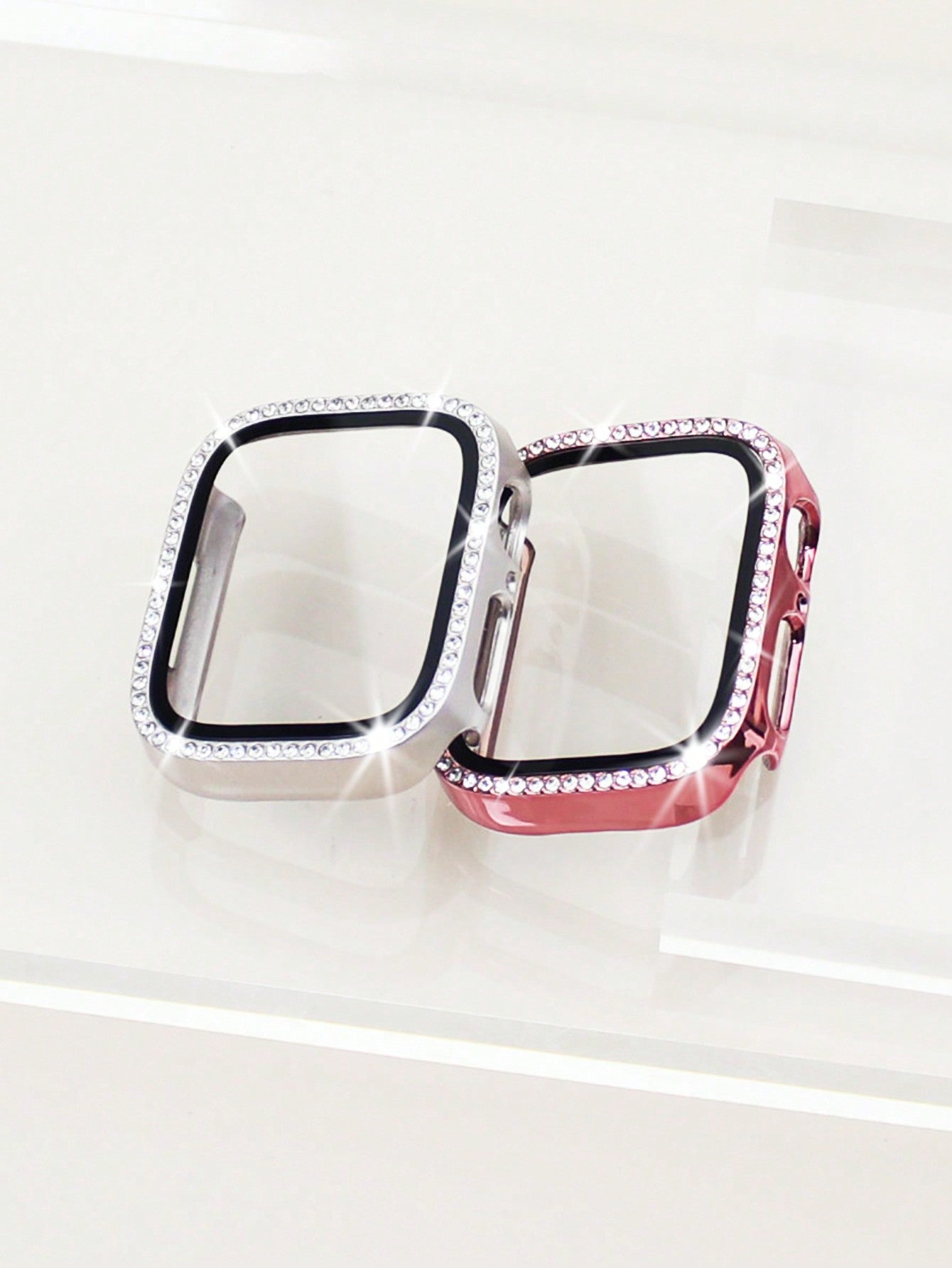 Rhinestone Protective Watch Case with Screen Protector for Apple Watch