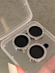 Glitter Rhinestone Camera Lens Protector for iPhone