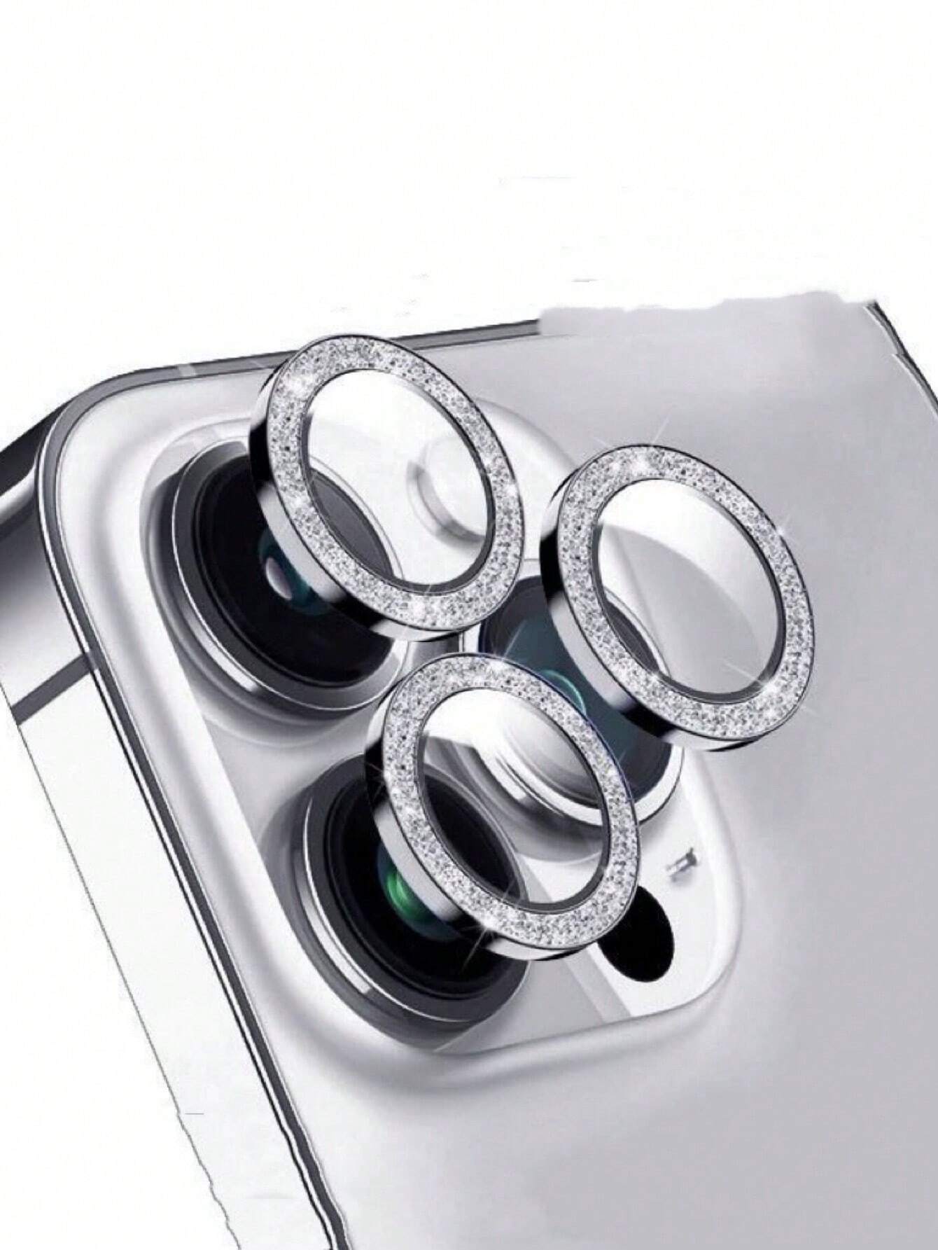 Glitter Rhinestone Camera Lens Protector for iPhone