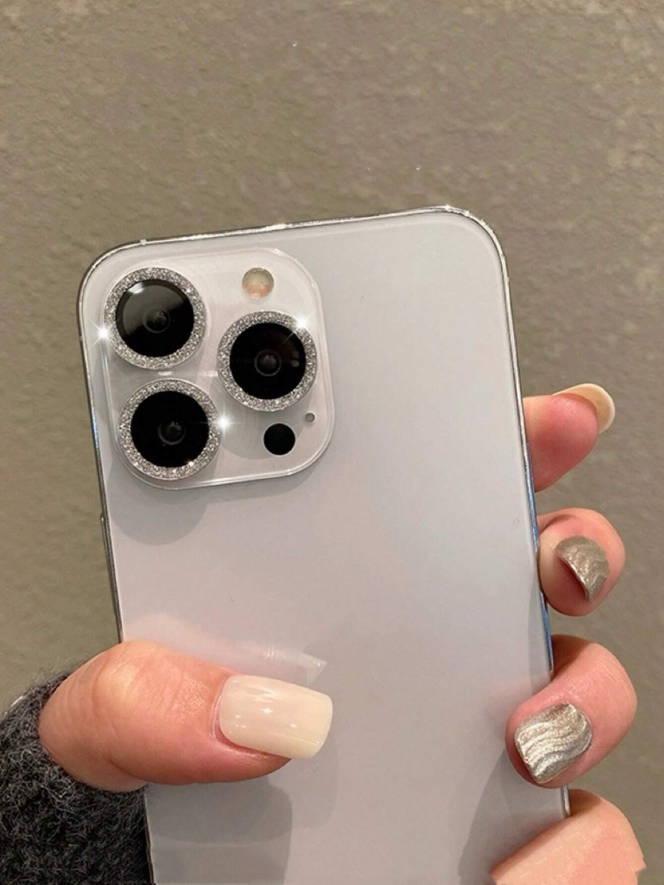 Glitter Rhinestone Camera Lens Protector for iPhone