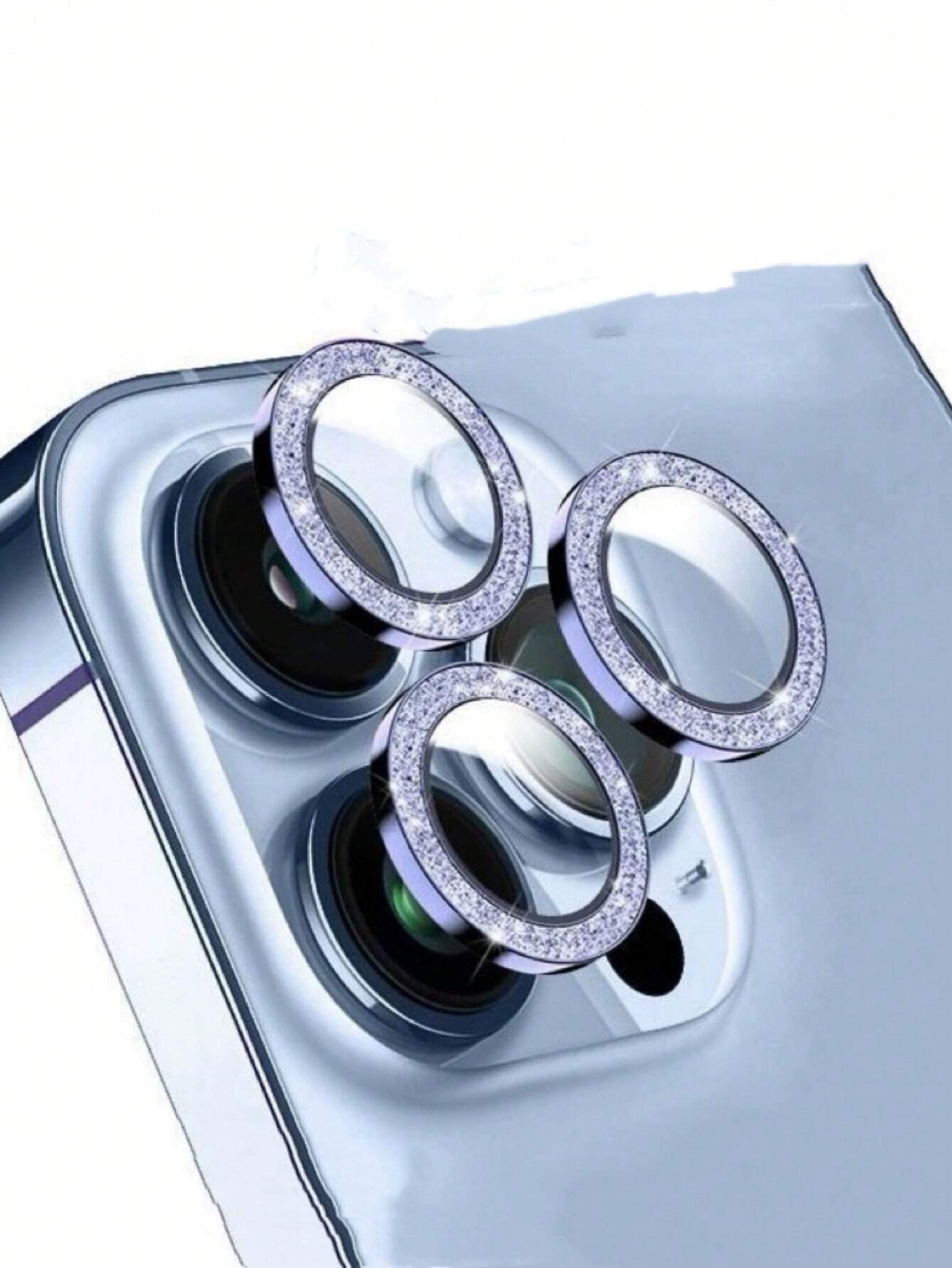 Glitter Rhinestone Camera Lens Protector for iPhone
