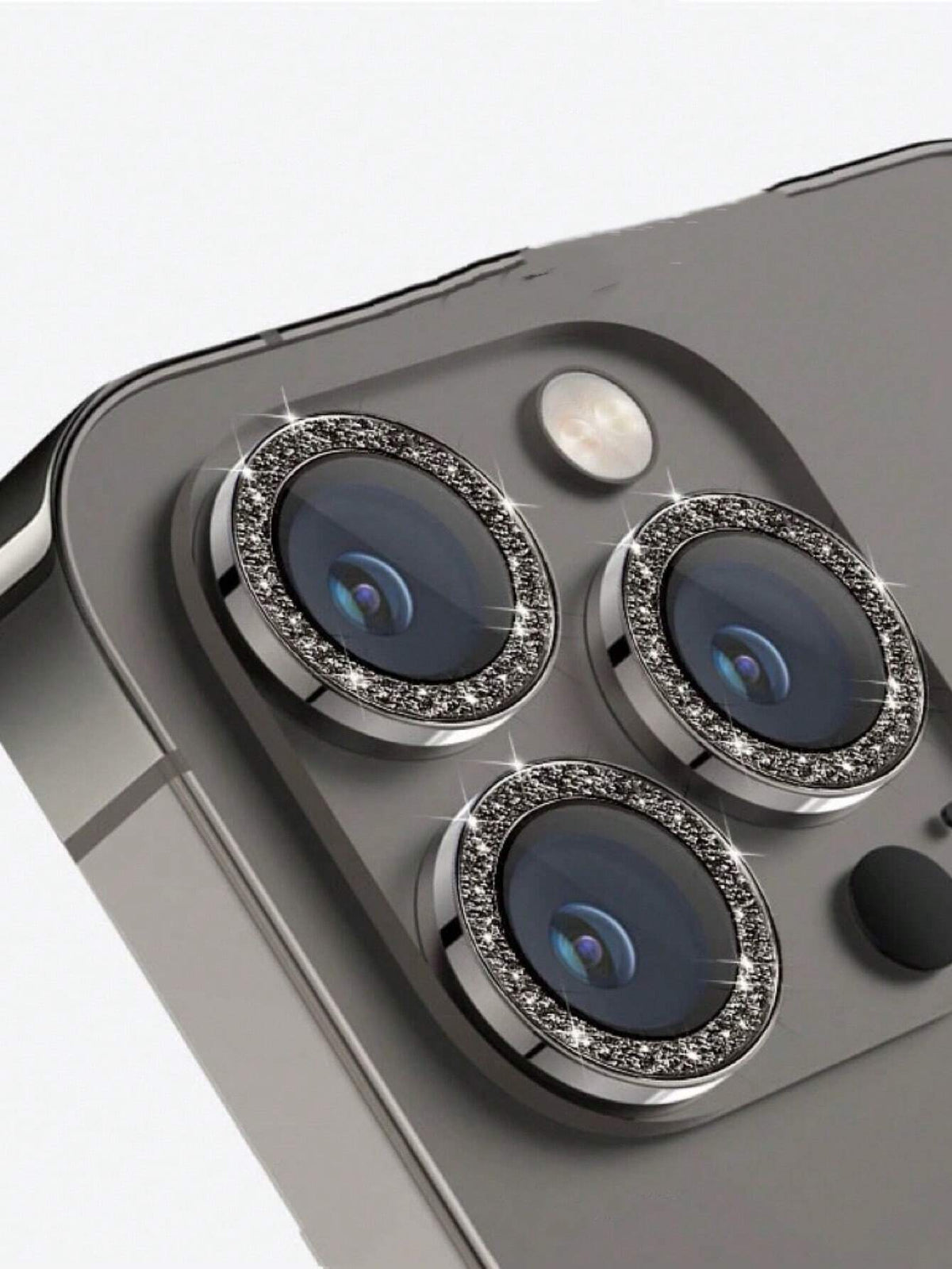 Glitter Rhinestone Camera Lens Protector for iPhone