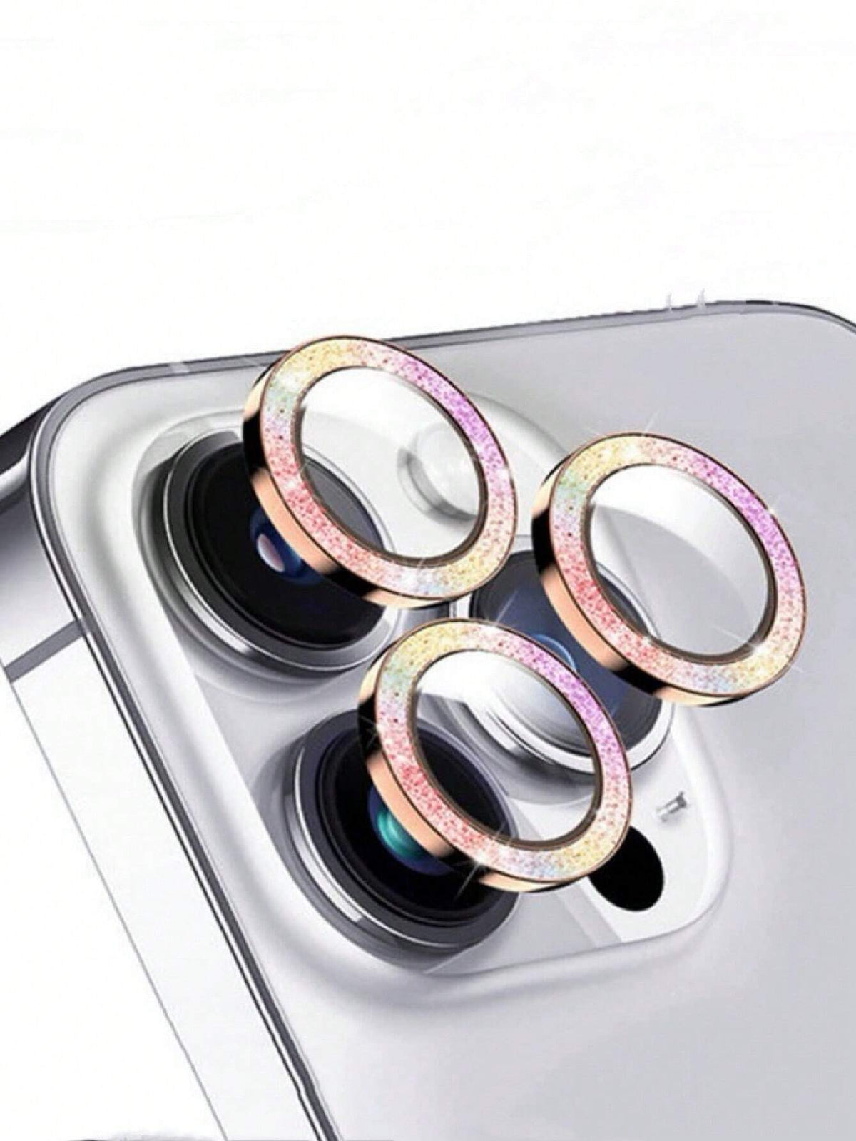 Glitter Rhinestone Camera Lens Protector for iPhone
