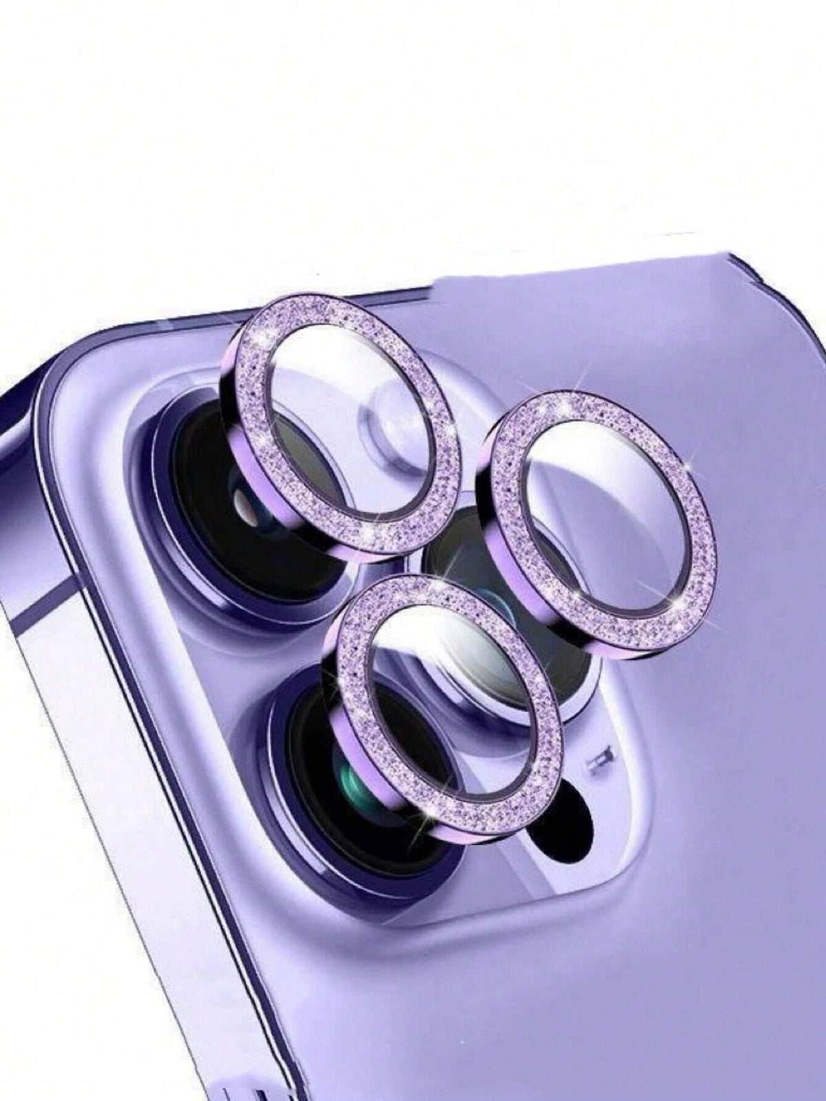 Glitter Rhinestone Camera Lens Protector for iPhone