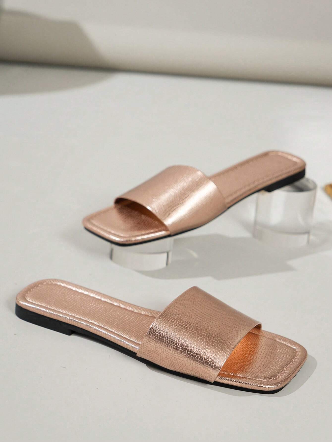 Women's Casual Summer Flat Open Toe Slide Sandals