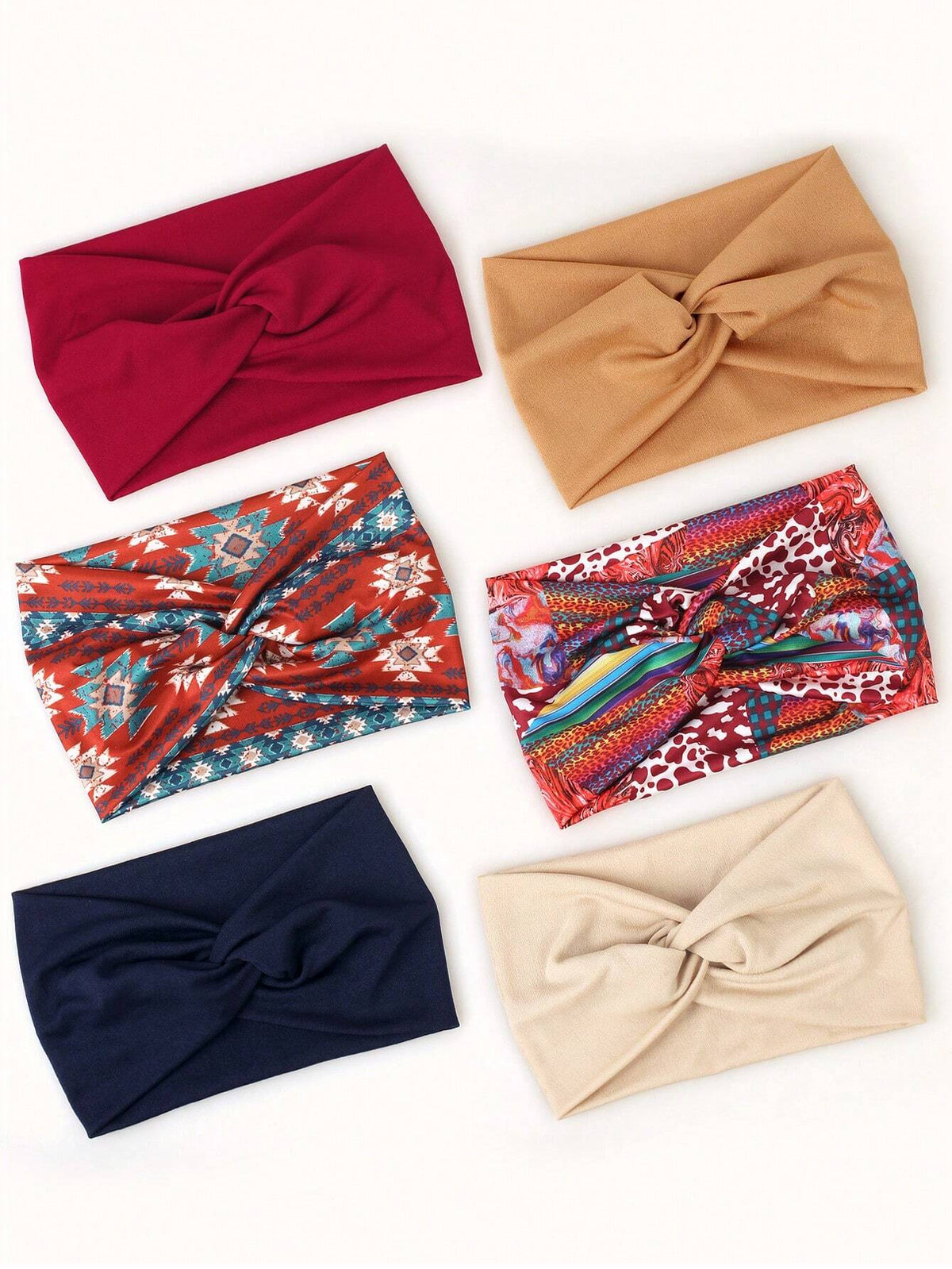 Women's Bohemian Wide Cross Headband Set