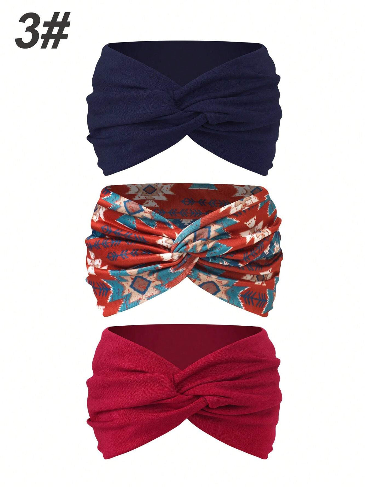Women's Bohemian Wide Cross Headband Set