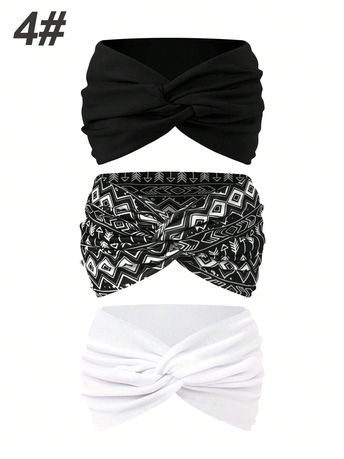 Women's Bohemian Wide Cross Headband Set