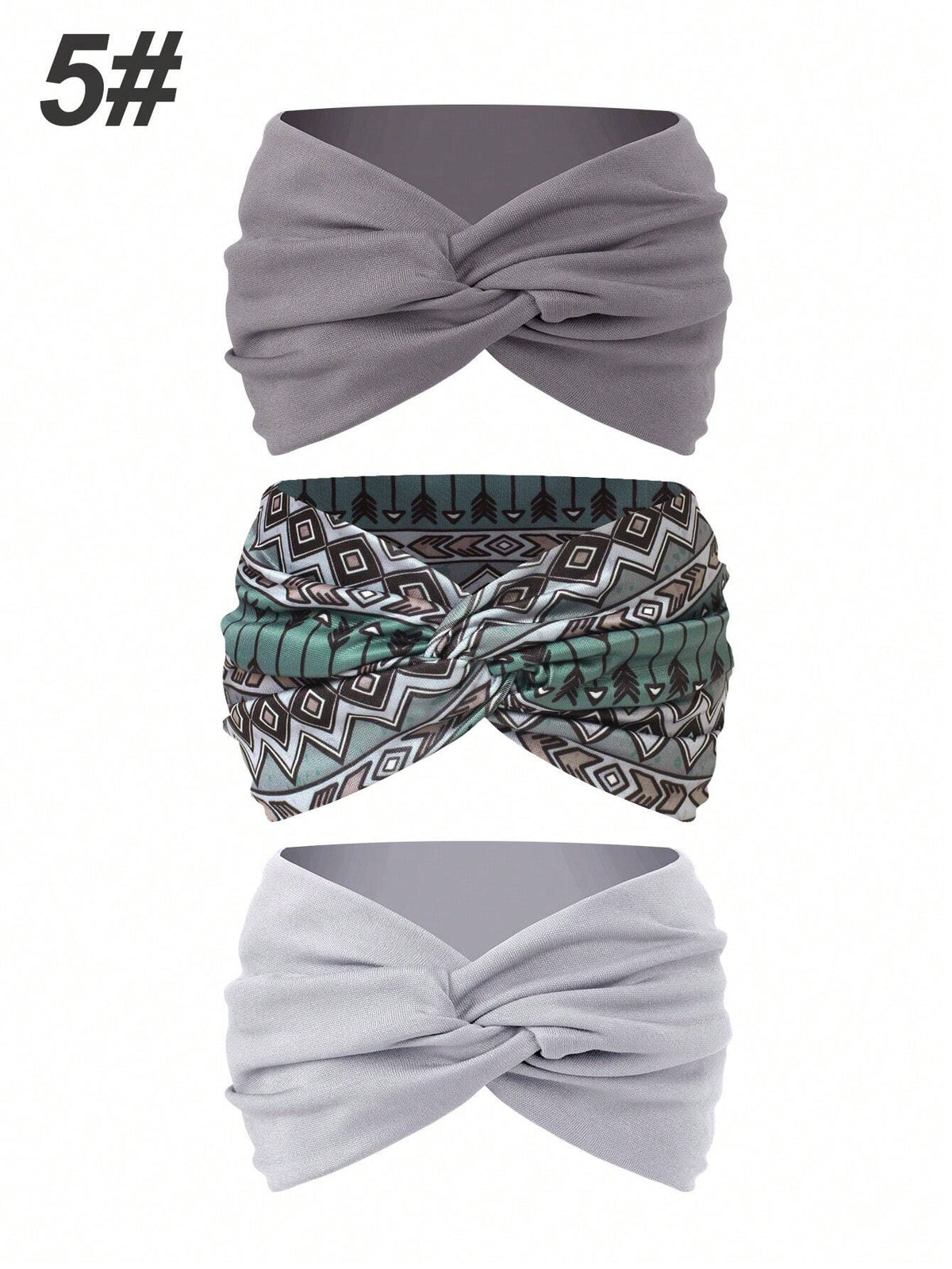 Women's Bohemian Wide Cross Headband Set