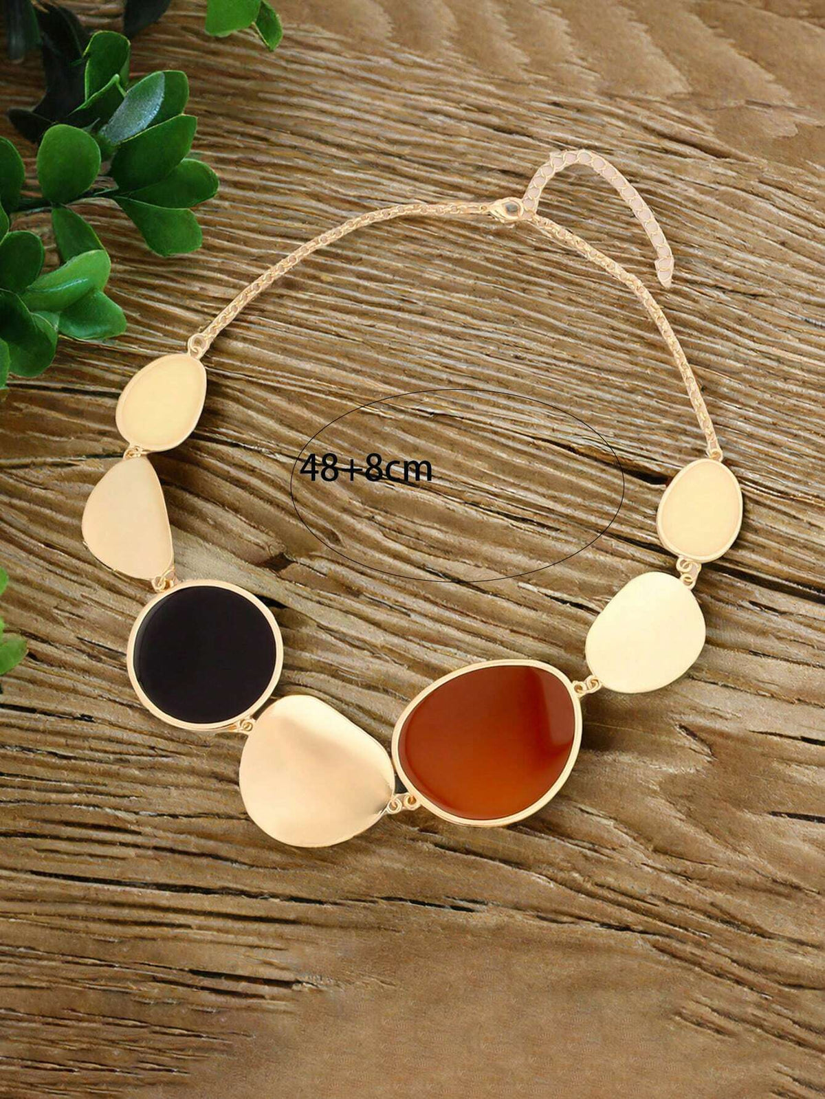 Women's Vintage Interlocking Chain Chunky Necklace