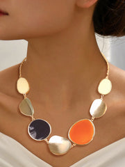 Women's Vintage Interlocking Chain Chunky Necklace