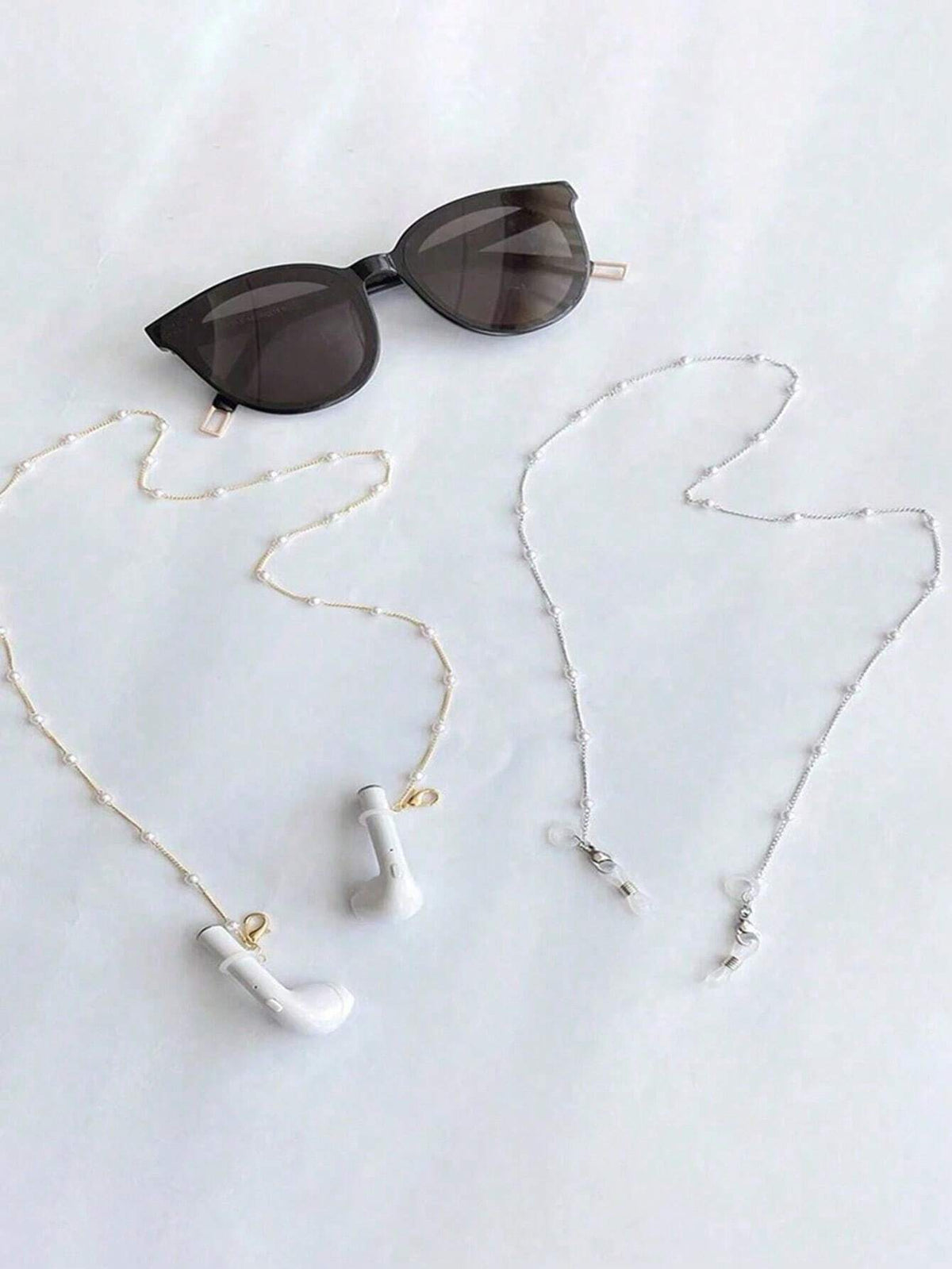 Women's Fashionable Faux Pearl Glasses Chain