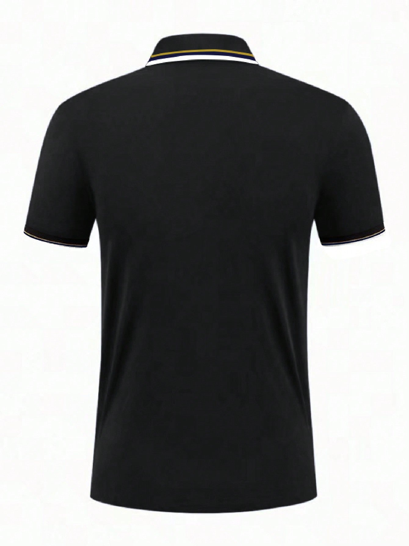Men's Casual Striped Short Sleeve Commute Polo Shirt