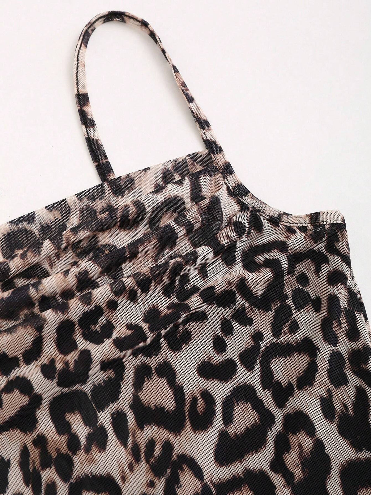 Women's Summer Leopard Printed Sleeveless Cami Maxi Dress