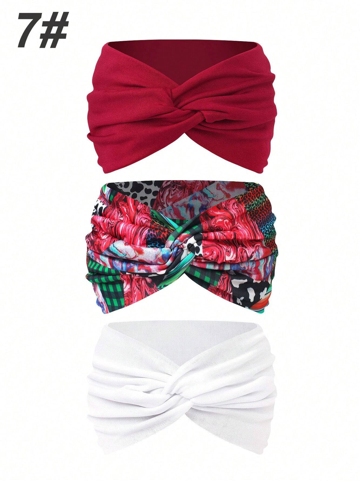 Women's Bohemian Wide Cross Headband Set