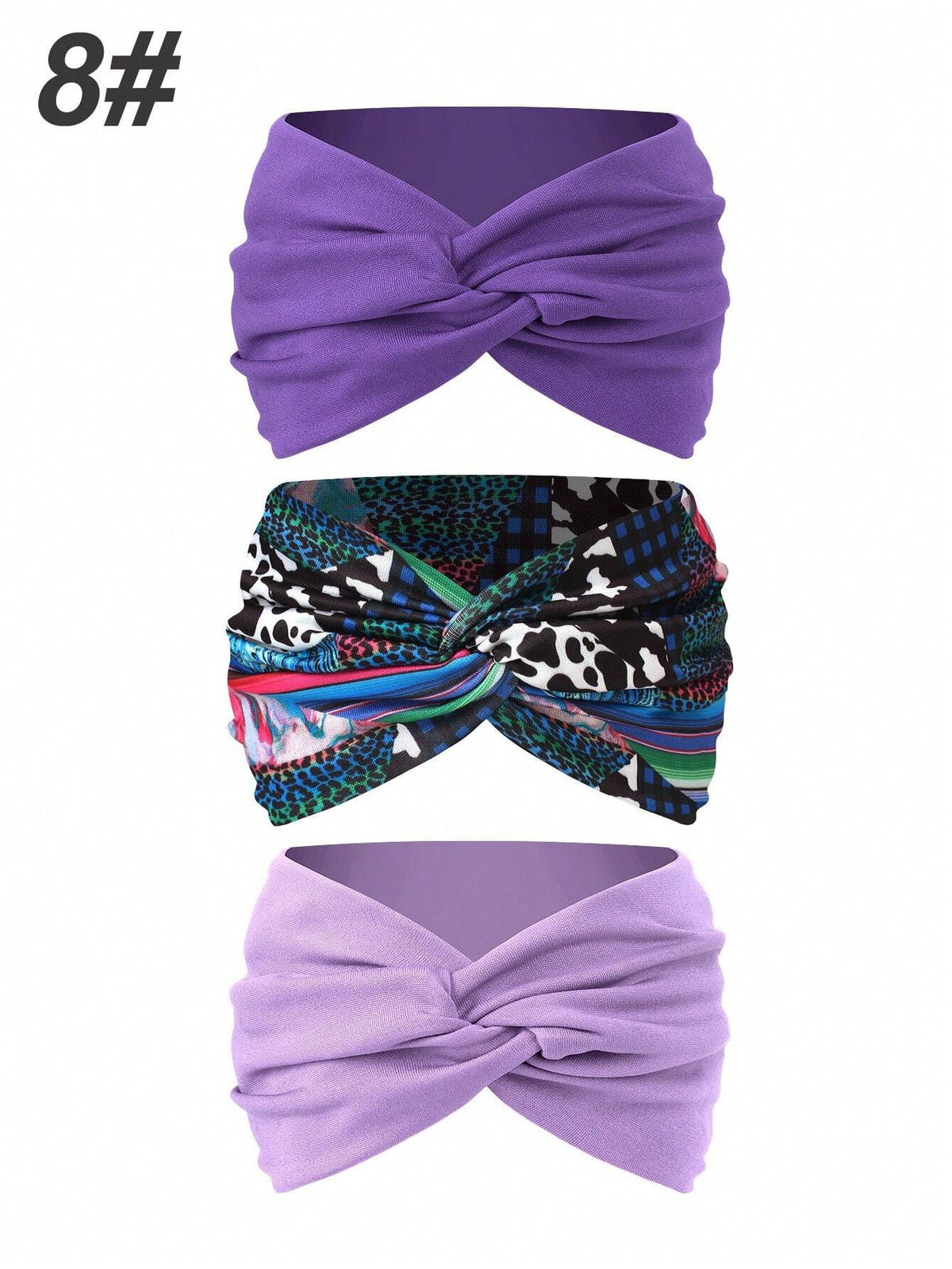 Women's Bohemian Wide Cross Headband Set