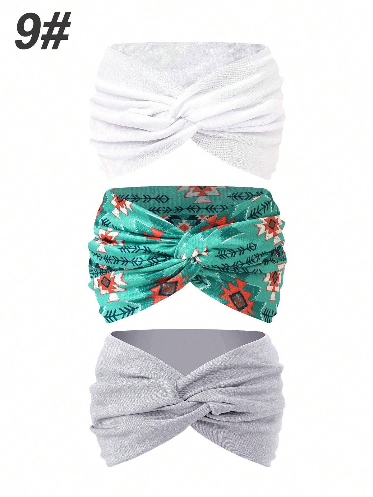 Women's Bohemian Wide Cross Headband Set