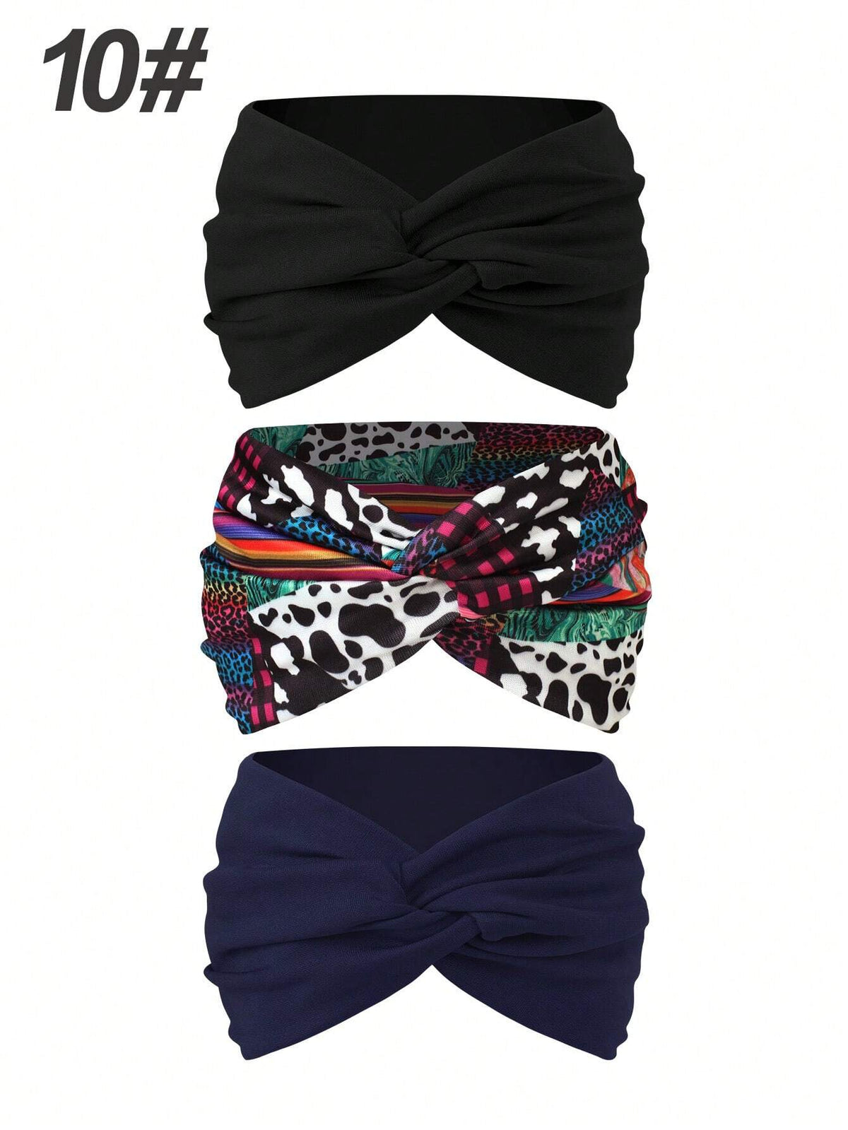 Women's Bohemian Wide Cross Headband Set