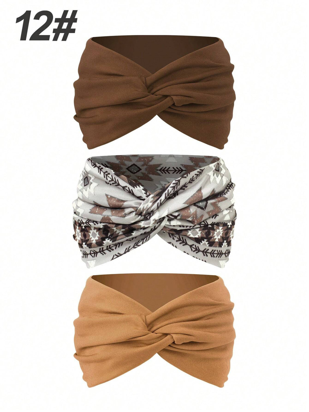 Women's Bohemian Wide Cross Headband Set