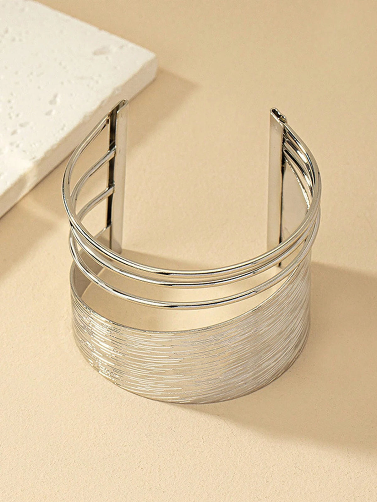 Women's Semi-Hollow Open Cuff Bracelet