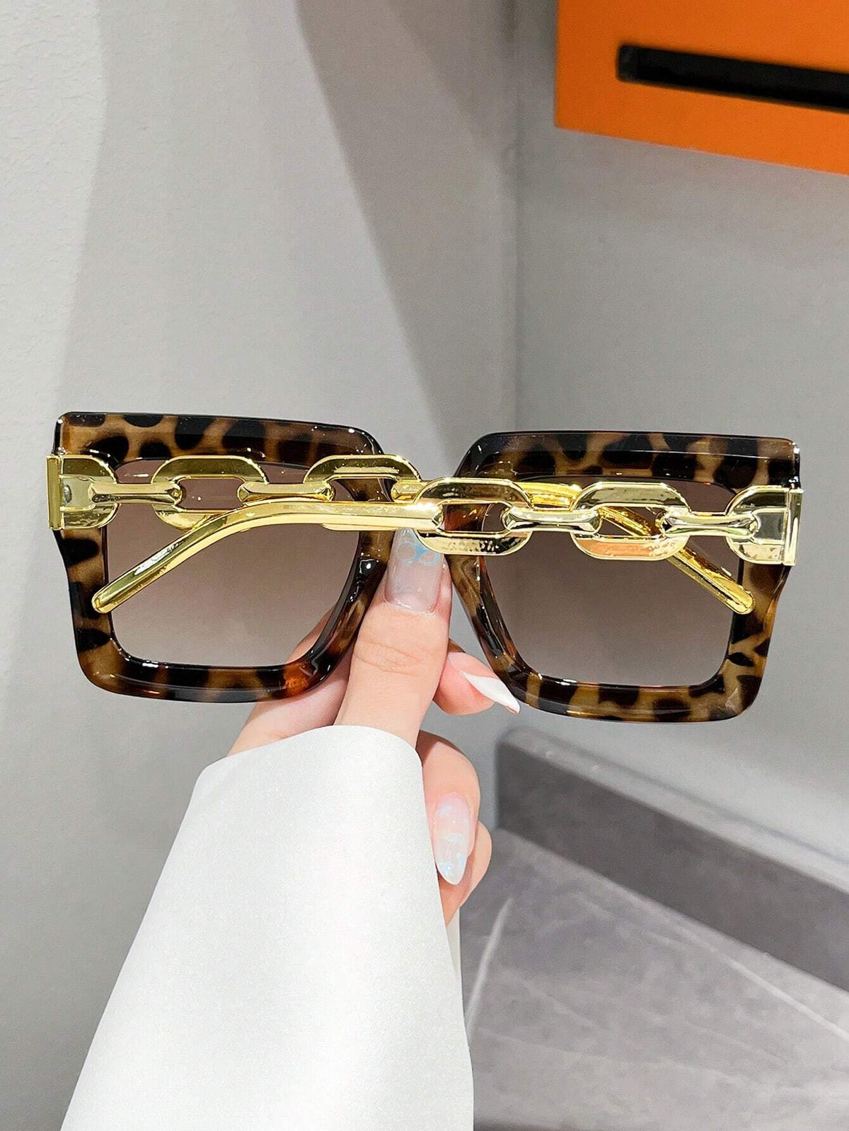 Unisex Bohemian Square Plastic Frame Fashion Glasses