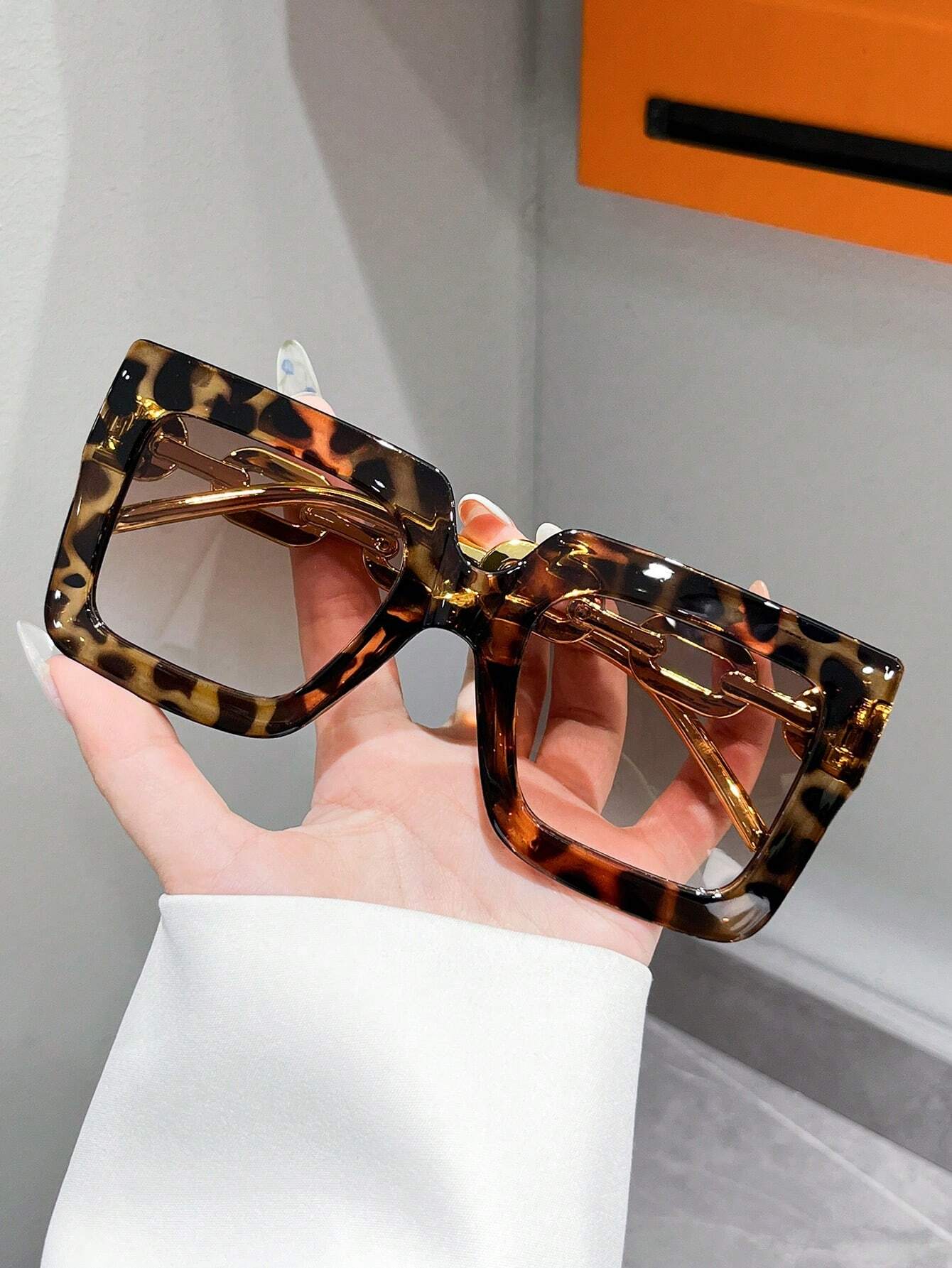 Unisex Bohemian Square Plastic Frame Fashion Glasses
