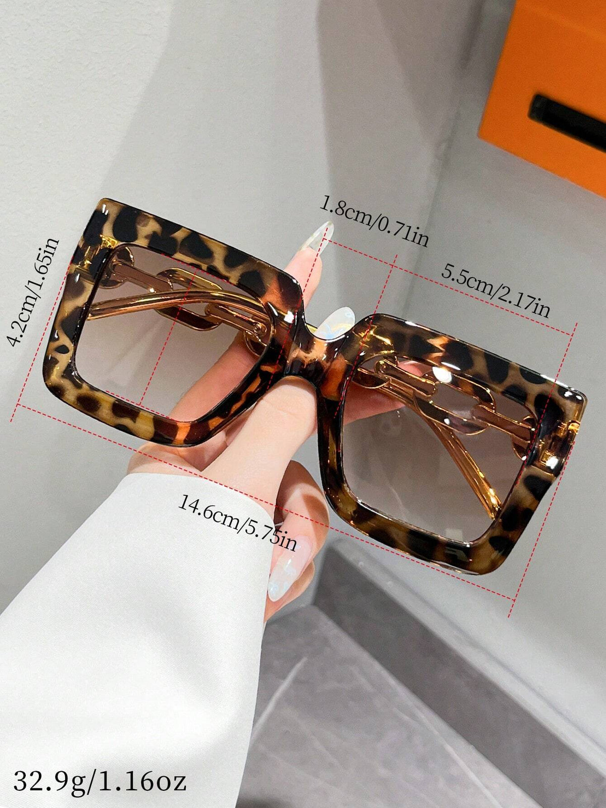 Unisex Bohemian Square Plastic Frame Fashion Glasses
