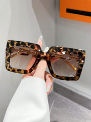 Unisex Bohemian Square Plastic Frame Fashion Glasses