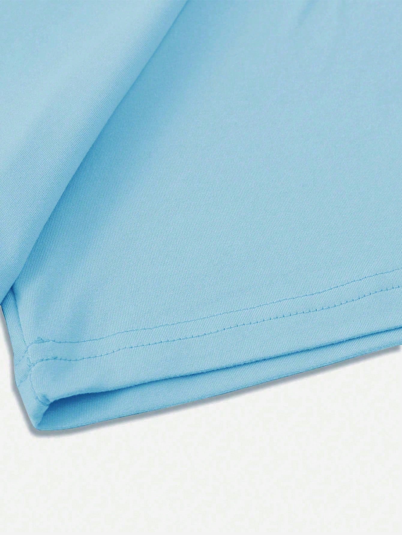 Men's Casual Letter Print Round Neck Short Sleeve T-Shirt