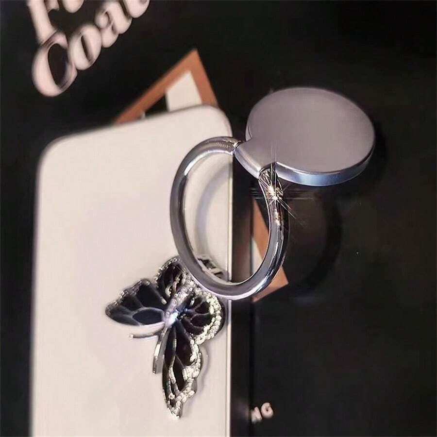 Rhinestone Butterfly 360° Rotating Phone Ring Grip Stand