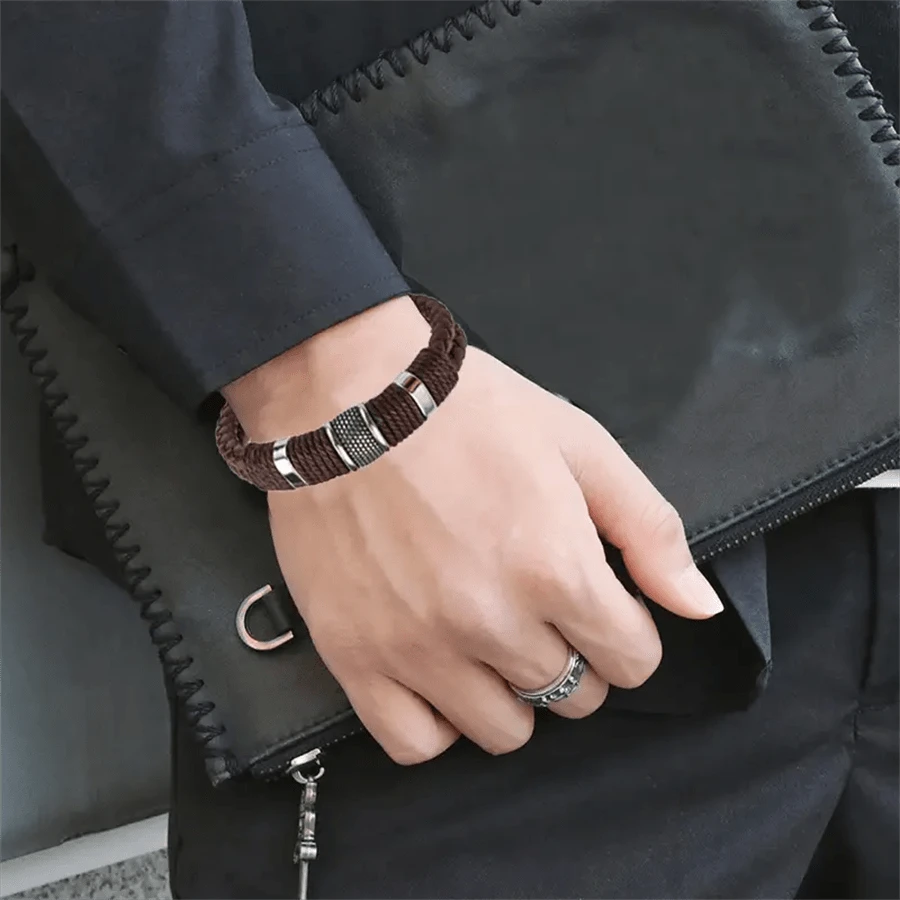 Men's Vintage Multi-Layer PU Leather Bracelet
