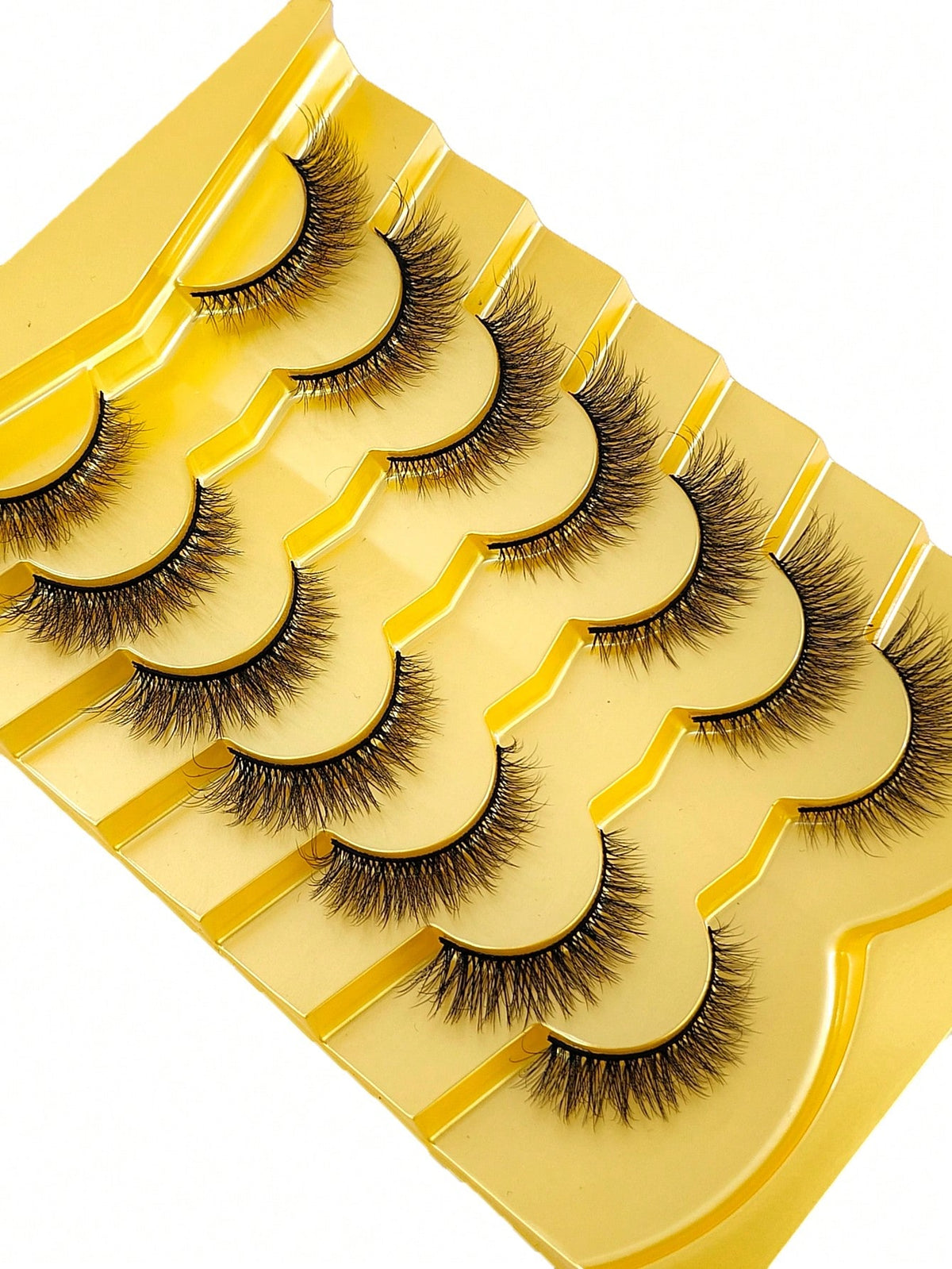 Women's 7-Piece Short 3D Mink Russian DD Curl False Eyelash Set