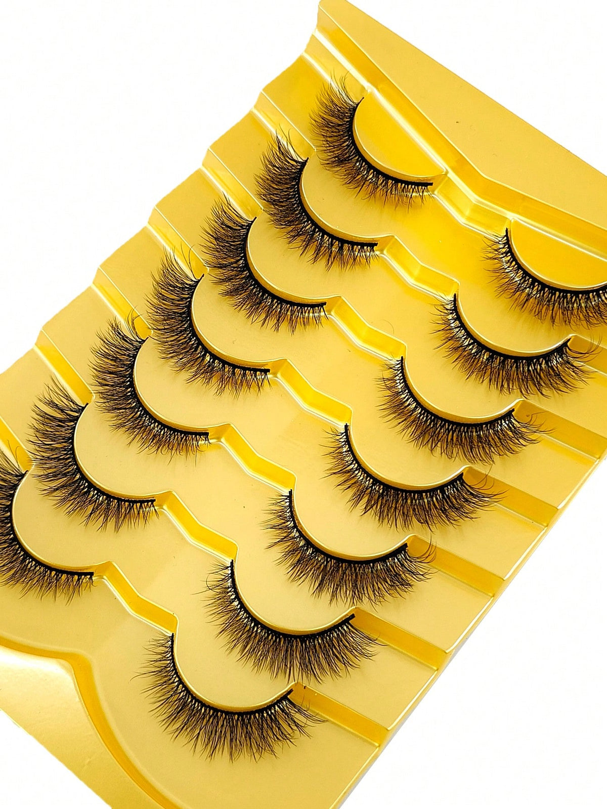 Women's 7-Piece Short 3D Mink Russian DD Curl False Eyelash Set