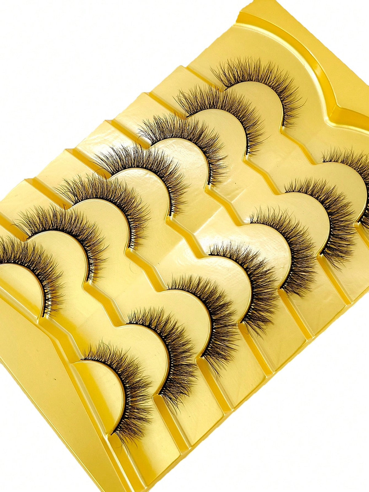 Women's 7-Piece Short 3D Mink Russian DD Curl False Eyelash Set